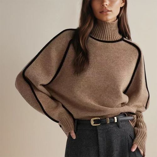 Quvorn™| Amanda Snygg tröja med polokrage