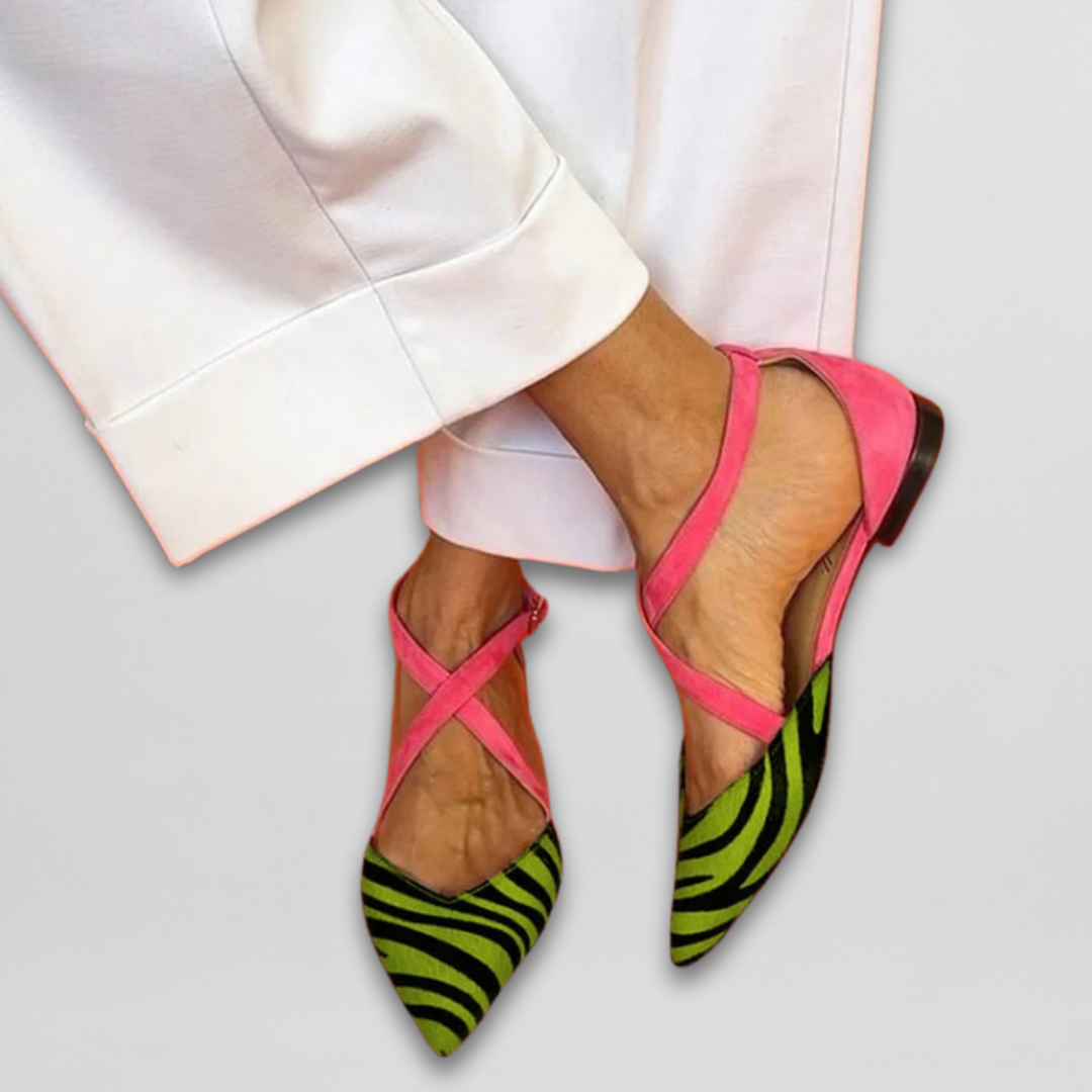 Quvorn™| Fenna Ballerinas med remmar