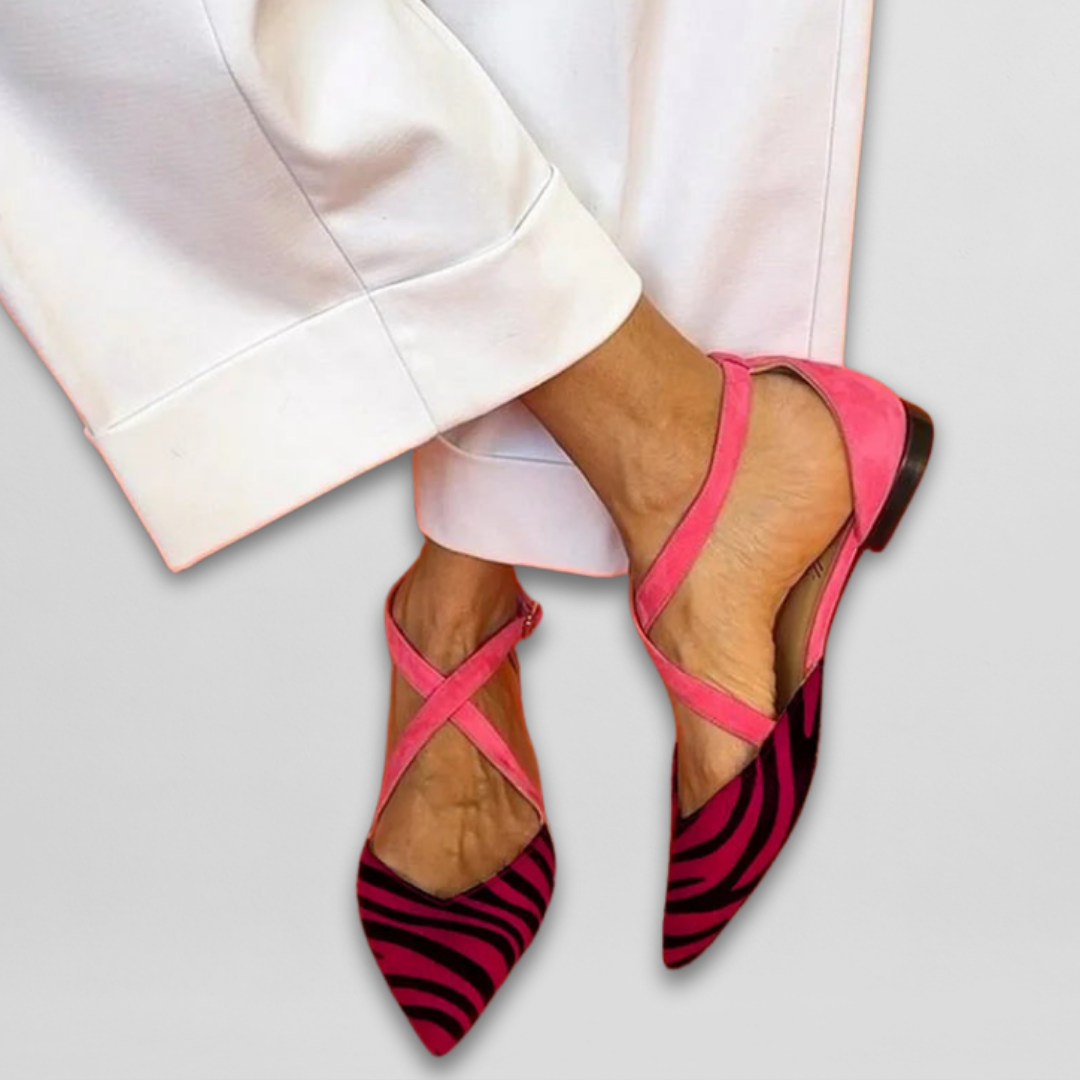Quvorn™| Fenna Ballerinas med remmar