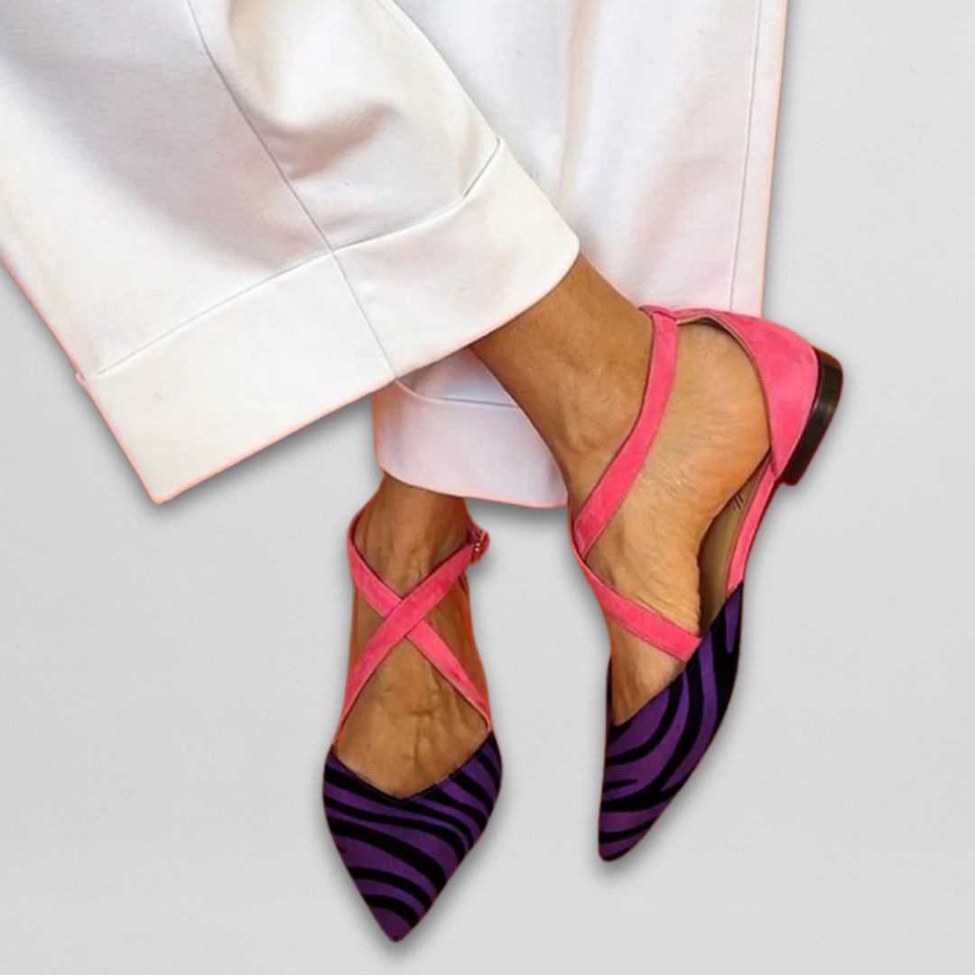 Quvorn™| Fenna Ballerinas med remmar