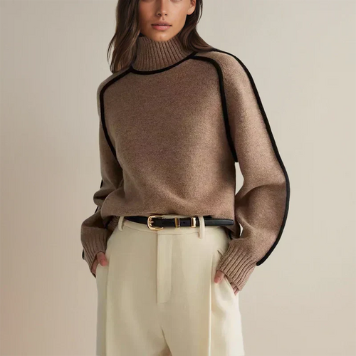 Quvorn™| Amanda Snygg tröja med polokrage