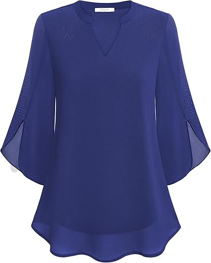Quvorn™| Petra Blus i chiffong A-linje