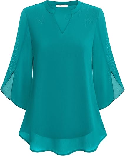 Quvorn™| Petra Blus i chiffong A-linje