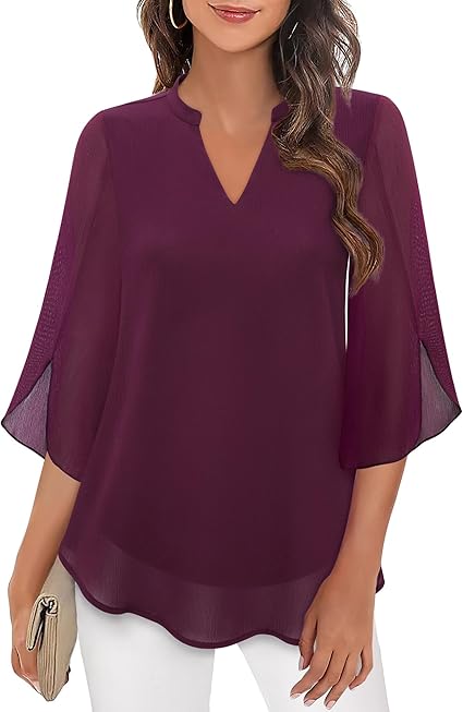 Quvorn™| Petra Blus i chiffong A-linje