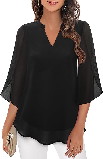 Quvorn™| Petra Blus i chiffong A-linje