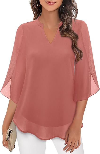 Quvorn™| Petra Blus i chiffong A-linje