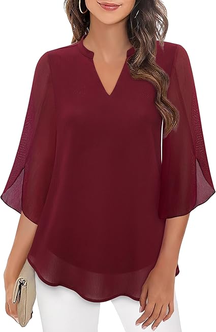 Quvorn™| Petra Blus i chiffong A-linje