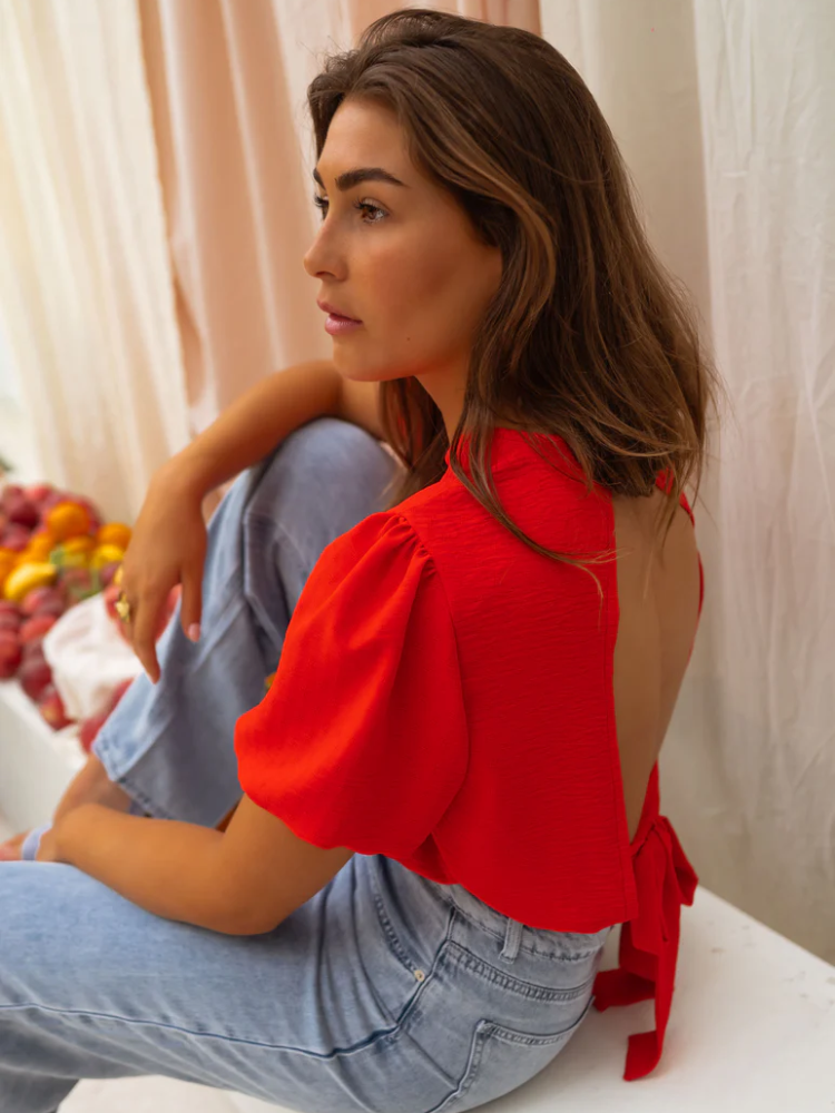 Quvorn™| Lorena Den Croppade Blusen