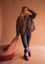 Quvorn™| Leona Bomberjacka med leopardmotiv