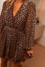Quvorn™| Jessica Omlottklänning i Leopard