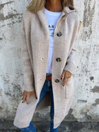 Quvorn™| Frida Eleganter langer Strickcardigan
